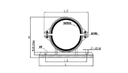 GJ型管道管夾橡膠大菠萝福建官方人口器結構圖